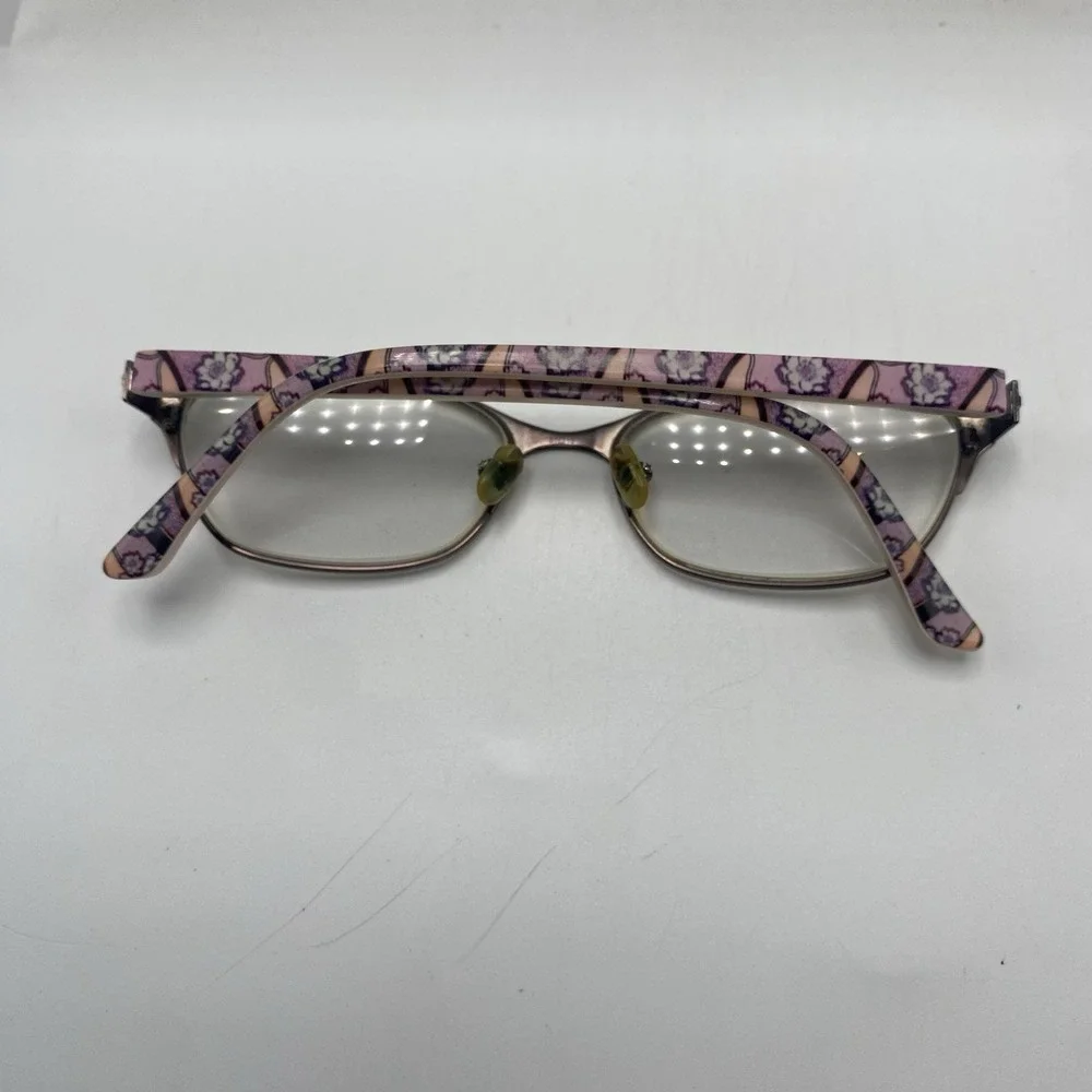 Ted Baker Eyeglasses Women FRAME ONLY B240 51-15-135 Gunmetal Pink 546